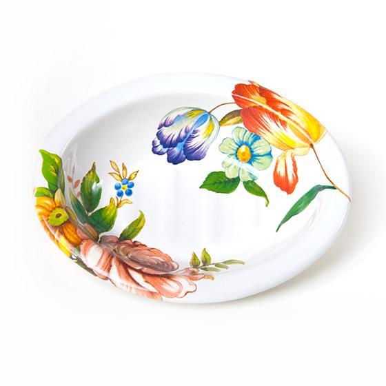 Flower Market Soap Dish - White