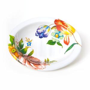 Flower Market Soap Dish - White