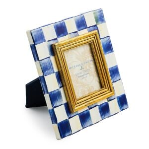 Royal Check Enamel Frame - 2.5'' x 3''