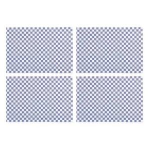 Navy Check Placemat, Set of 4