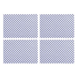 Navy Check Placemat, Set of 4