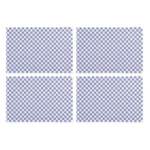 Navy Check Placemat, Set of 4
