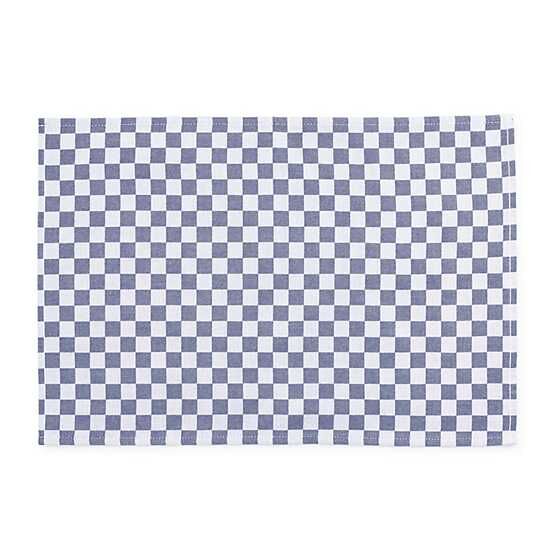 Navy Check Placemat, Set of 4