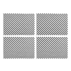 Black Check Placemat, Set of 4