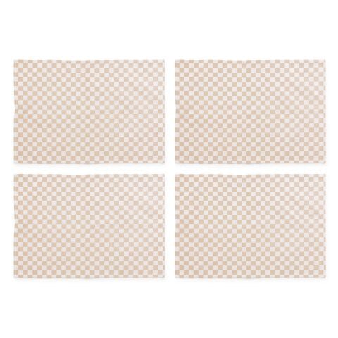 Flax Check Placemat, Set of 4