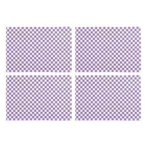 Plum Check Placemat, Set of 4