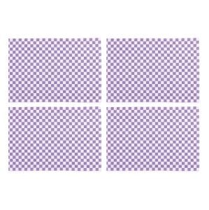 Plum Check Placemat, Set of 4