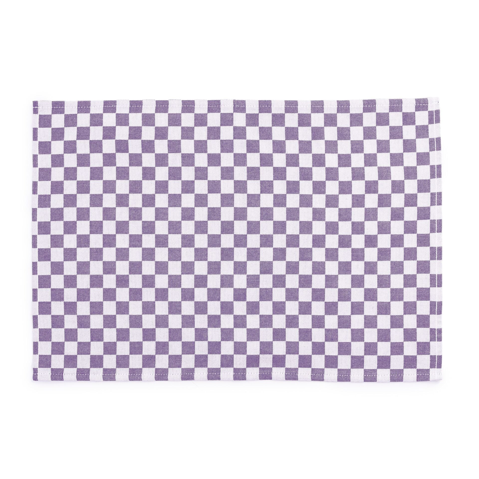 Plum Check Placemat, Set of 4