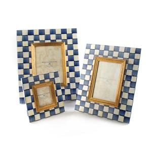 Royal Check Enamel Frame - 4'' x 6''