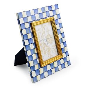 Royal Check Enamel Frame - 4'' x 6''