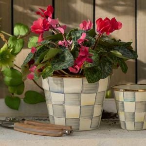 Sterling Check Small Garden Pot
