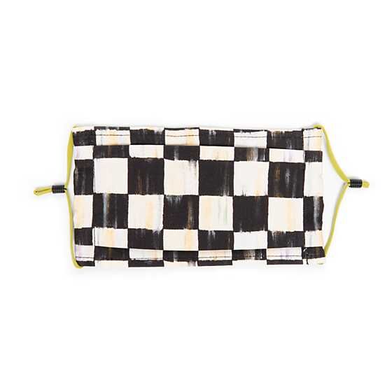 Courtly Check Face Mask - Pleated
