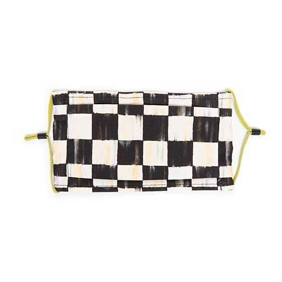 Courtly Check Face Mask - Pleated
