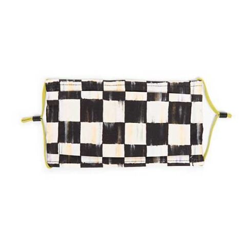 Courtly Check Face Mask - Pleated