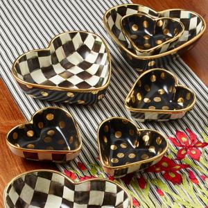 Courtly Check Heart Bowl - Small