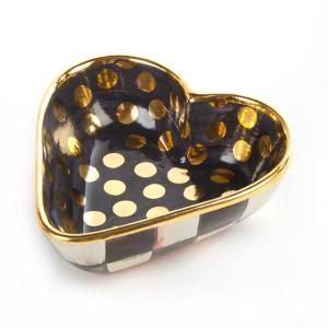 Courtly Check Heart Bowl - Small