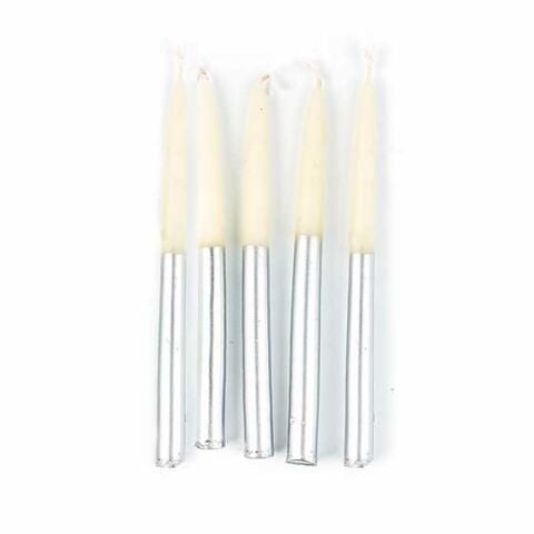 Hanukkah Candle Set - Silver