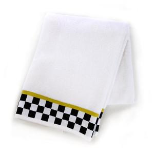 Black & White Check Bath Towel