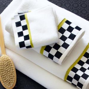 Black & White Check Bath Sheet