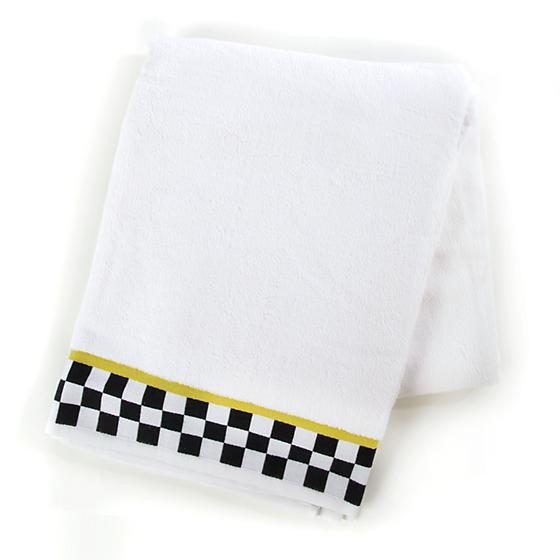 Black & White Check Bath Sheet