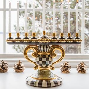 Courtly Check Menorah
