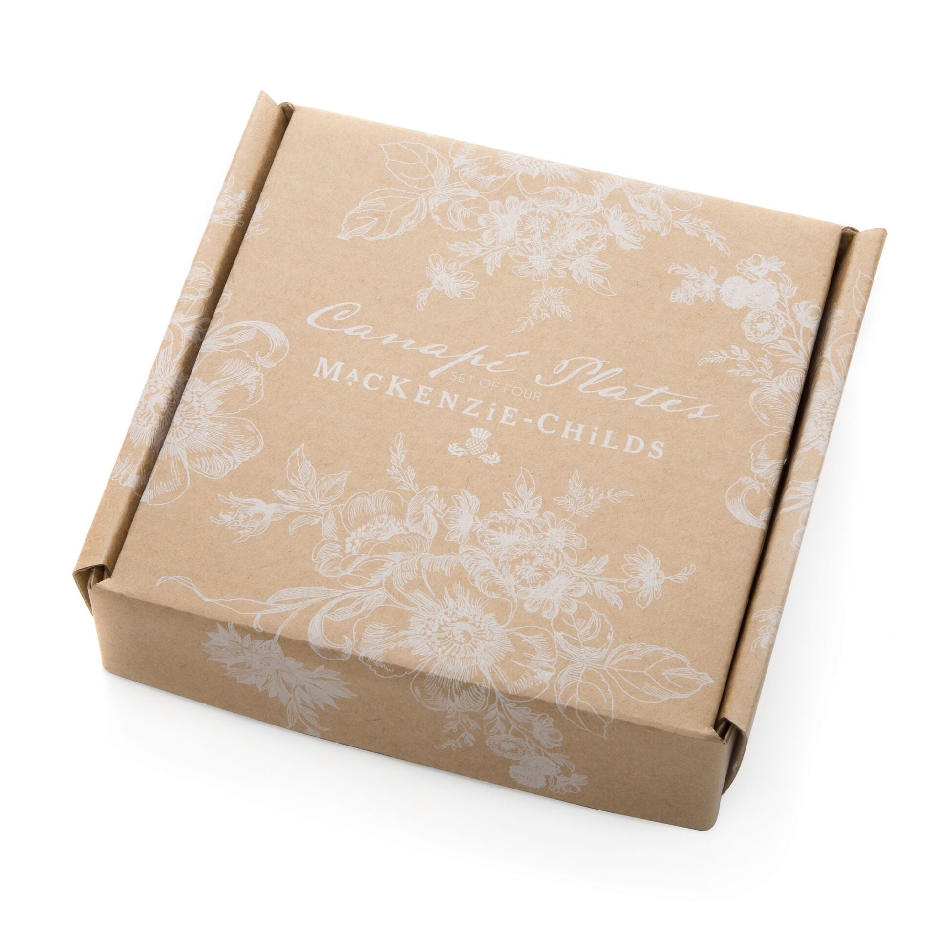 Royal Check Enamel Appetizer Plates - Set of 4