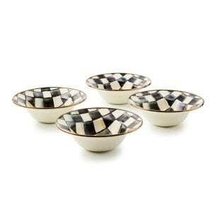 Courtly Check Breakfast Bowls, Set of 4