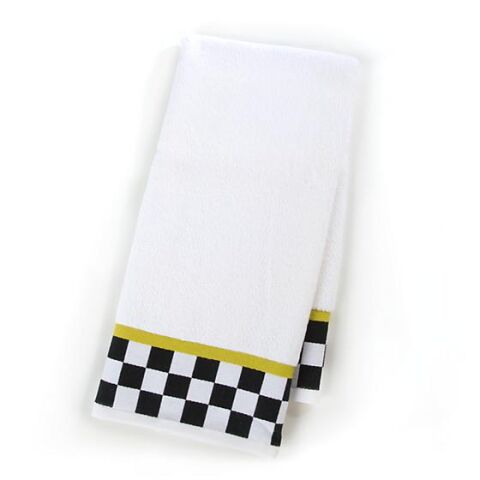 Black & White Check Hand Towel