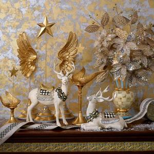 Patience Brewster Golden Angel Wing Candle Holder - Tall