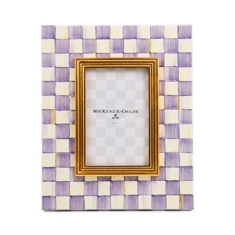 Violet Check 4'' x 6'' Frame