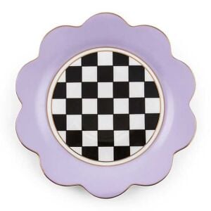 Butterfly Toile Lavender Dinner Plate