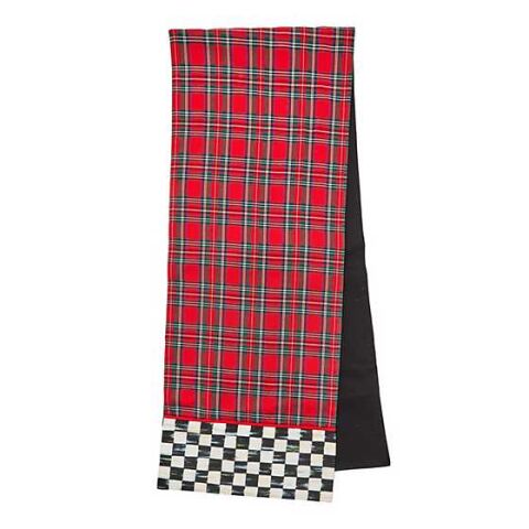 Red Tartan Check Table Runner