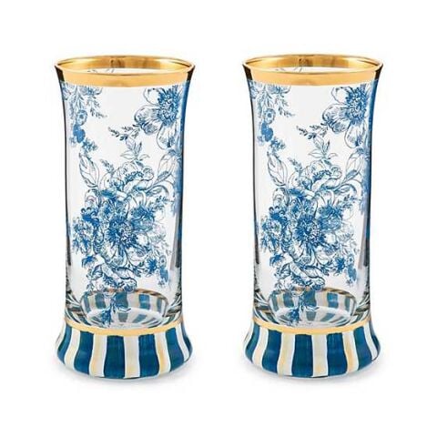 Royal English Garden Highball Glass Set of 2