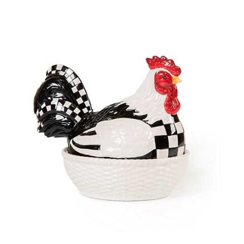 Chicken In A Basket Lidded Dish