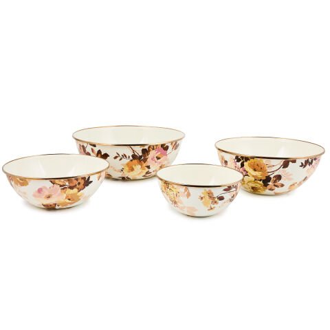 Wild Rose White Small Everyday Bowl