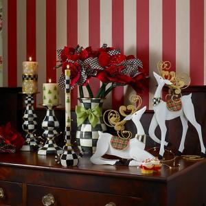 Standing Snow Deer - Tartan