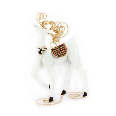 Standing Snow Deer - Tartan