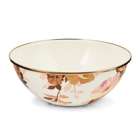 Wild Rose White Medium Everyday Bowl