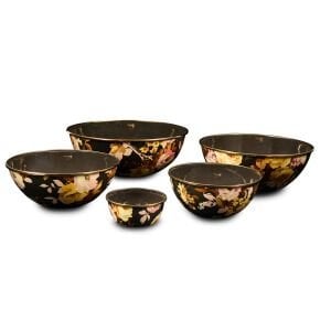 Wild Rose Brown Medium Everyday Bowl