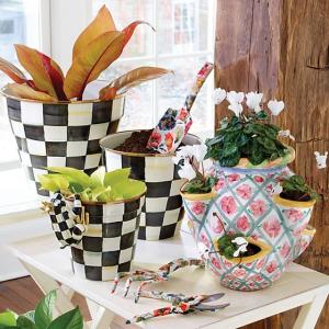 Courtly Check Small Garden Pot