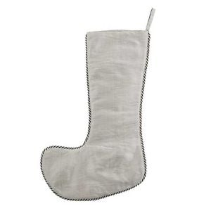 Holiday Swan Velvet Stocking
