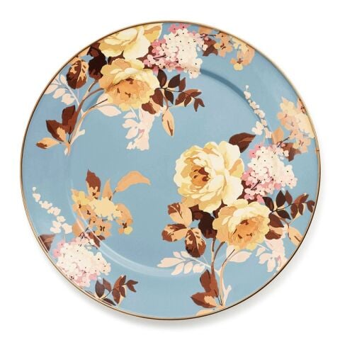 Wild Rose Slate Charger Plate