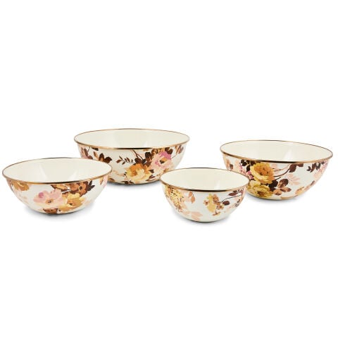 Wild Rose White Extra Large Everyday Bowl