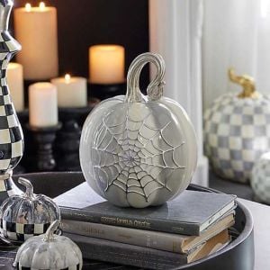 Sterling Stripe Spider Web Pumpkin