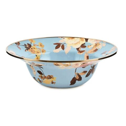 Wild Rose Slate Serving Bowl