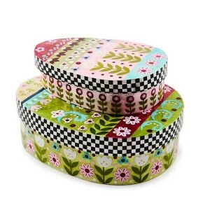 Calico Small Lidded Egg Box