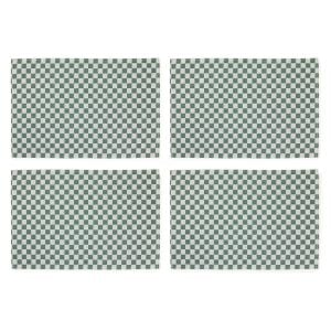 Dark Green Check Placemat, Set of 4