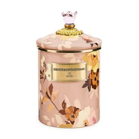 Wild Rose Mauve Medium Canister