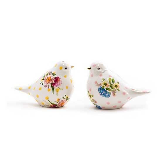 MacKenzie-ChildsWildflowers Bird Salt & Pepper Set