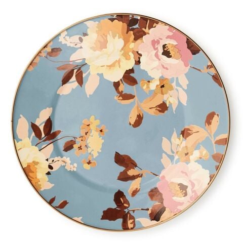 Wild Rose Slate Dinner Plate